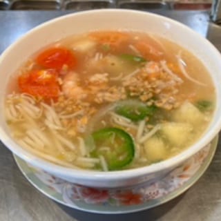 58. Soup of Sweet & sour Prawns or Fish (spicy) - canh chua tôm hoặc cá